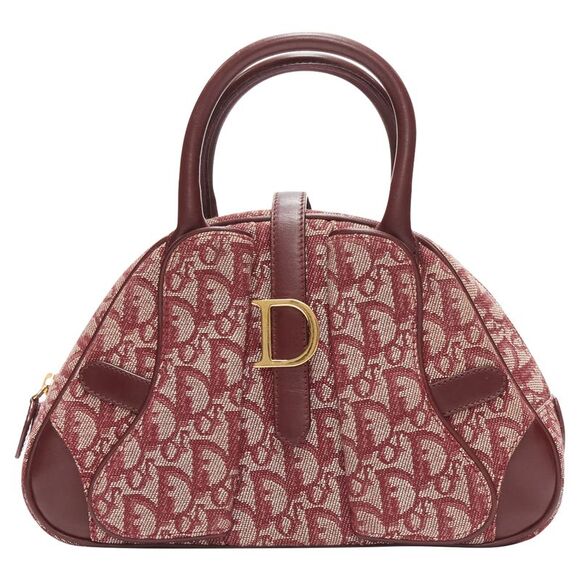 Dior Handbags - Christian Dior Galliano double saddle trotter monogram bag